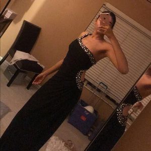 Black rhinestone gala/ prom dress